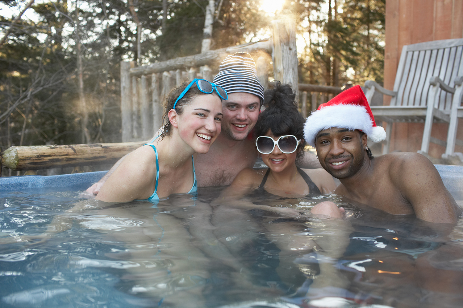 Should You Use Your Hot Tub During The Winter Sunrise Premiere Pool Builders Llc